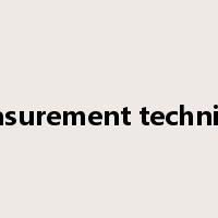 measurement technique是什么意思