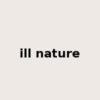 ill nature是什么意思