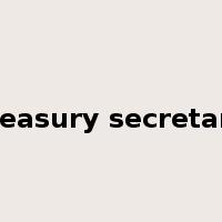 treasury secretary是什么意思