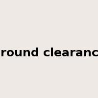 ground clearance是什么意思