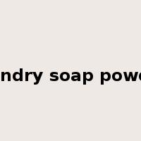 laundry soap powder是什么意思