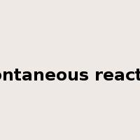 spontaneous reaction是什么意思
