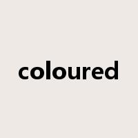 coloured是什么意思
