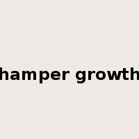 hamper growth是什么意思