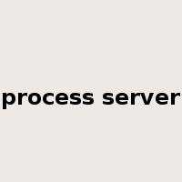 process server是什么意思