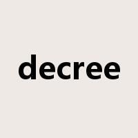 decree是什么意思