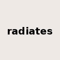 radiates是什么意思