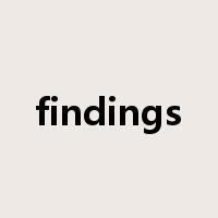 findings是什么意思