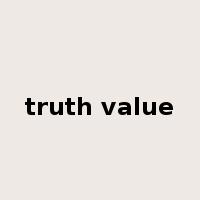 truth value是什么意思