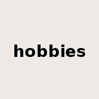 hobbies是什么意思