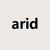 arid是什么意思