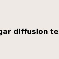 agar diffusion test是什么意思