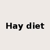 Hay diet是什么意思