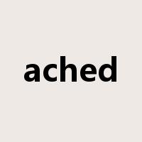 ached是什么意思