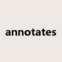 annotates是什么意思