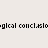 logical conclusion是什么意思