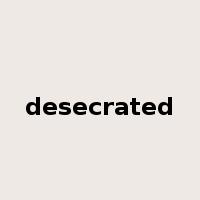 desecrated是什么意思