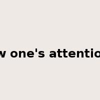 draw one's attention to是什么意思