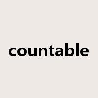 countable是什么意思