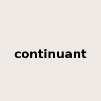 continuant是什么意思