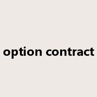 option contract是什么意思