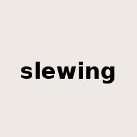 slewing是什么意思