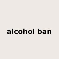 alcohol ban是什么意思
