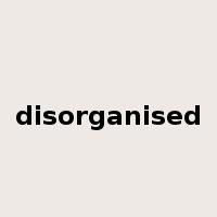 disorganised是什么意思