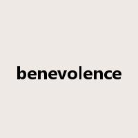 benevolence是什么意思