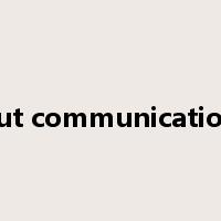 cut communication是什么意思