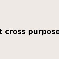 at cross purposes是什么意思