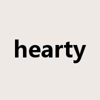 hearty是什么意思