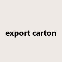 export carton是什么意思