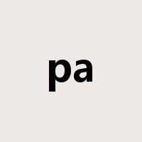 pa是什么意思
