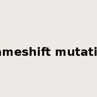 frameshift mutation是什么意思
