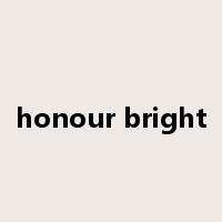 honour bright是什么意思