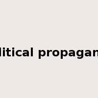 political propaganda是什么意思