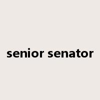senior senator是什么意思