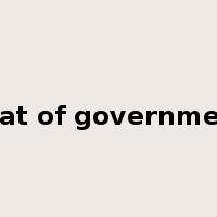 seat of government是什么意思