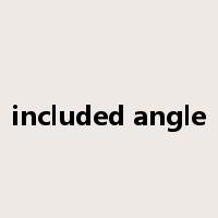 included angle是什么意思