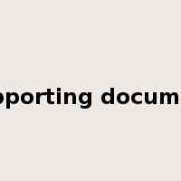 supporting document是什么意思