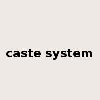 caste system是什么意思