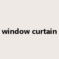 window curtain是什么意思
