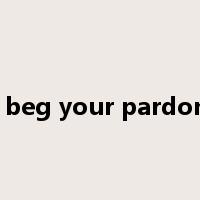 i beg your pardon是什么意思