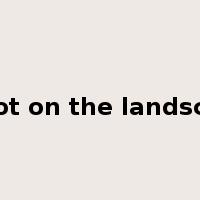 a blot on the landscape是什么意思