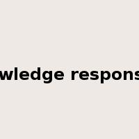 acknowledge responsibility是什么意思