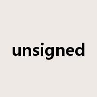 unsigned是什么意思
