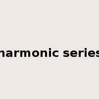 harmonic series是什么意思