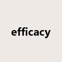 efficacy是什么意思