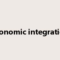economic integration是什么意思